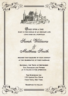 castle invitations zazzle