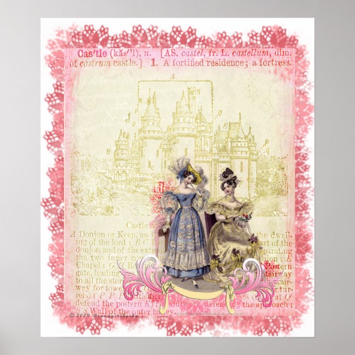 Fairytale Castle Whimsical & Elegant Print