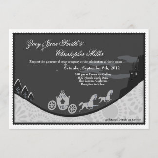 Fairytale Cinderella Theme Wedding Invite