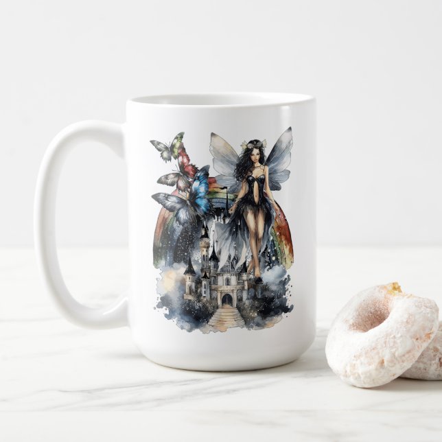 Fairytale collage coffee mug (With Donut)