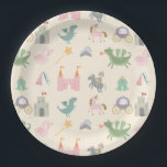 Fairytale Cute Dragon Baby Shower/ Birthday Paper Plates<br><div class="desc">Fairytale Cute Dragon Baby Shower Birthday</div>