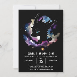 Fairytale Dragon's Magic Birthday Invitation