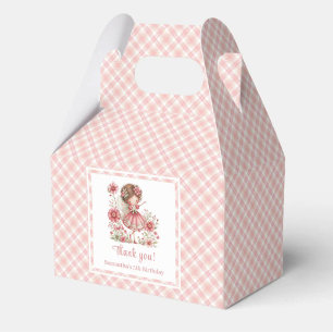 Fairytale Fairy Girl Blush Floral Birthday Favor  Boxes