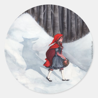 Fairytale Fantasy Art Sticker - Wolf Within