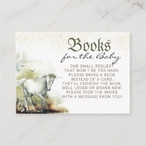 Fairytale Fantasy Baby Shower Books Request Enclosure Card