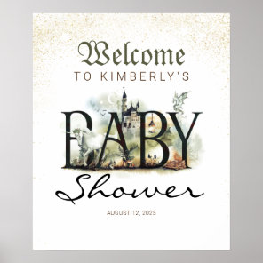 Fairytale Fantasy Baby Shower Welcome Sign