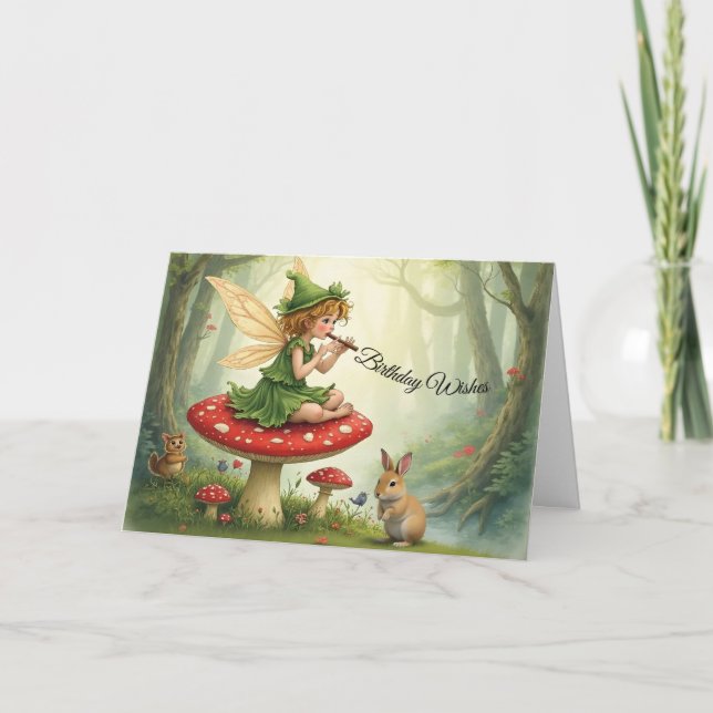 Fairytale Flautist Card (Front)