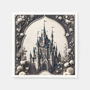 Fairytale Floral Castle Napkins