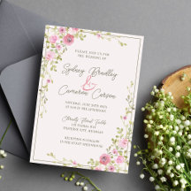 Fairytale Floral Pink & Green Garden Vine Wedding