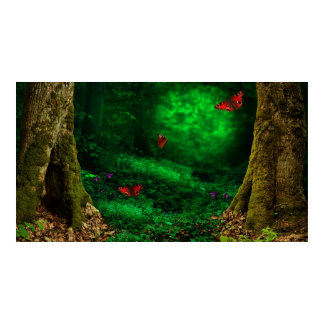 Fairytale forest background Instant Download Poster