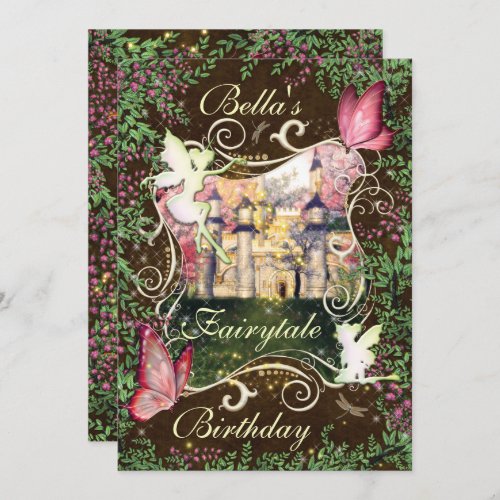 Fairytale Forest Enchanted Party Invitations