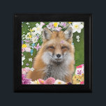 Fairytale Fox in Field of Flowers Gift Box<br><div class="desc">Step into a magical meadow with this adorable fluffy fox, her golden-orange fur glowing as she sits happily among a swirl of pink, yellow, blue, and lavender flowers dancing on a soft breeze. With a sweet smile and sparkling eyes, this fox looks like she’s waiting to share her secrets with...</div>
