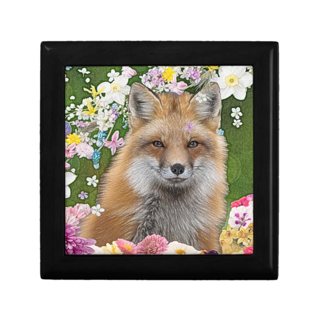 Fairytale Fox in Field of Flowers Gift Box (Front)