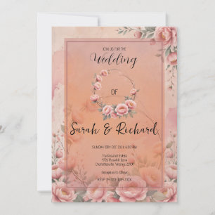 Fairytale Garden Sparkle Wedding Invitation
