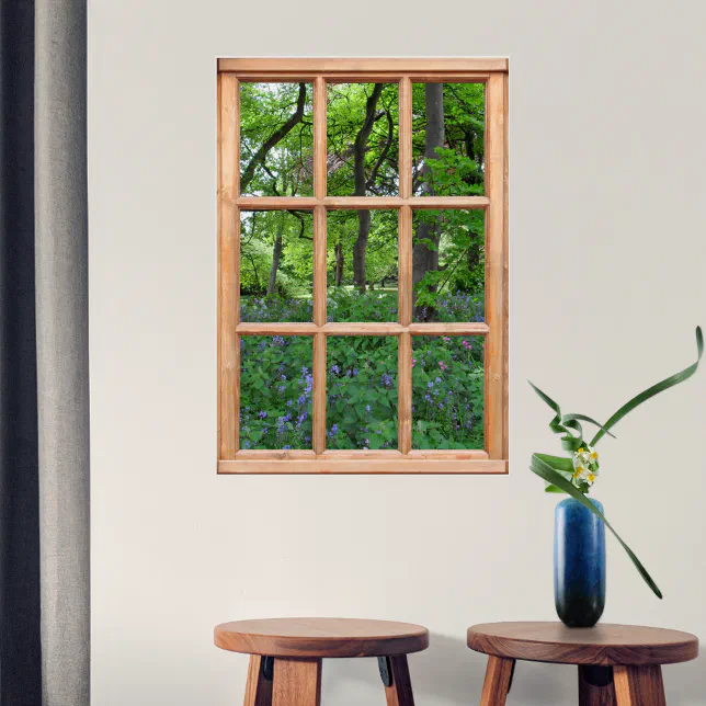 Fairytale Garden View from a Window (Premium) Poster | Zazzle