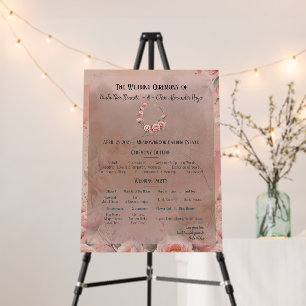 Fairytale Garden Wedding Program Sign