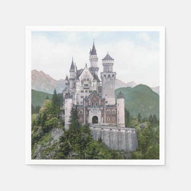 Fairytale German Castle Napkins (Front)