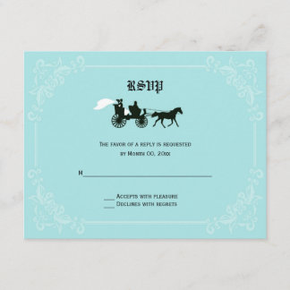 Fairytale Horse and Carriage RSVP Response Cards