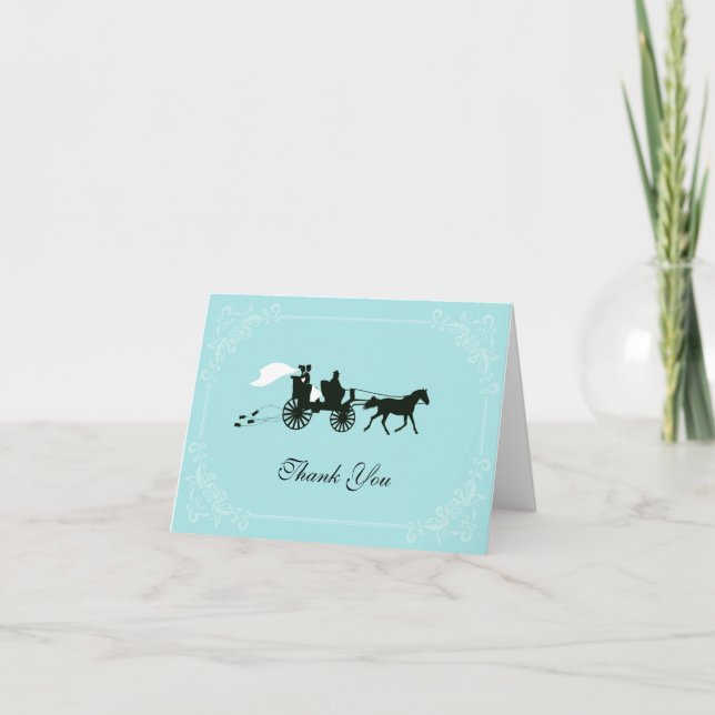 Fairytale Horse and Carriage Thank You Cards (Front)