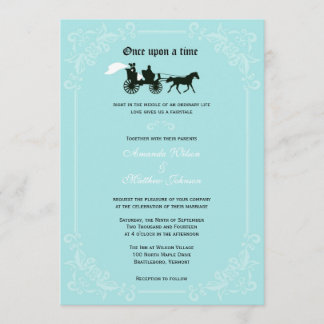 Fairytale Horse and Carriage Wedding Invitations