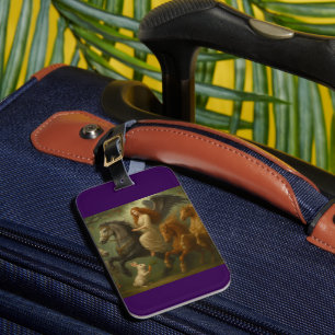 Fairytale Horses and Angel Luggage Tag