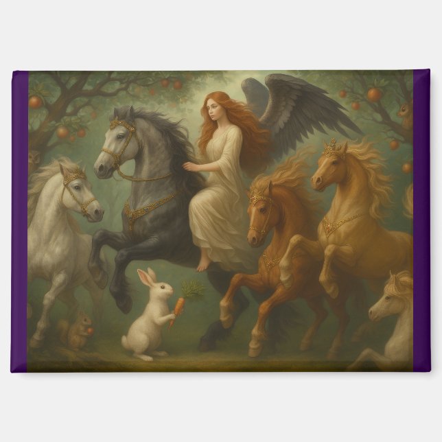 Fairytale Horses and Angel Magnet (Front)