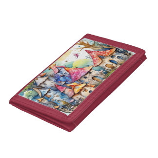 Fairytale in the fairyland Wrapping Paper Tri-fold Wallet