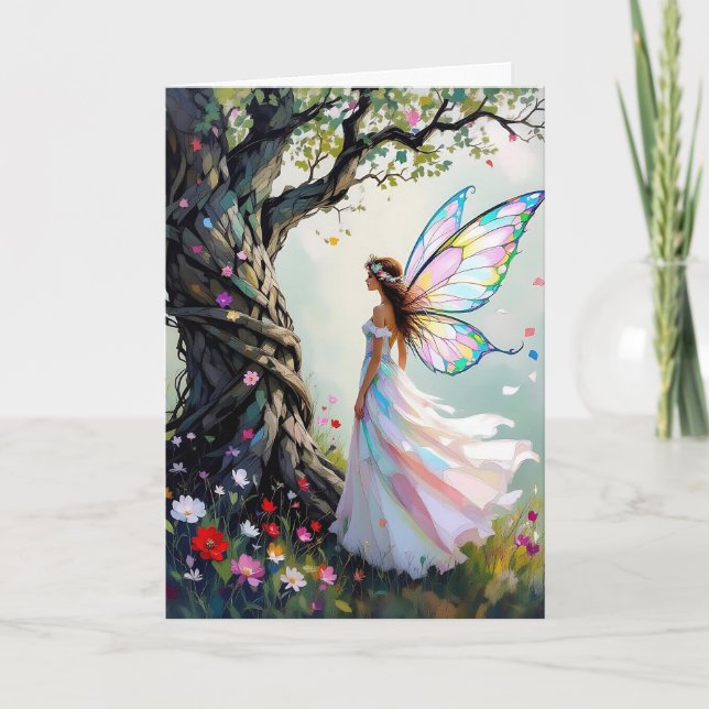 Fairytale Inspired Personalized Birthday Card (Front)