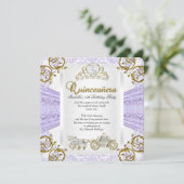 Fairytale Lavender Quinceanera 15th Birthday 2 Invitation (Standing Front)