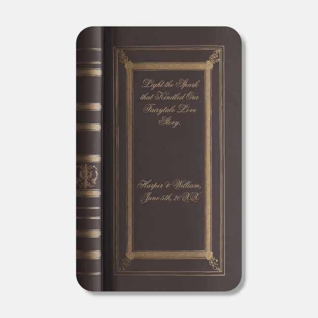 Fairytale Love Sparks wedding Matchboxes (Front)