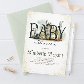 Fairytale Magic and Enchanted Story Baby Shower Invitation