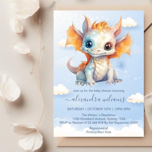 Fairytale Magic and Enchanted Story Baby Shower Invitation