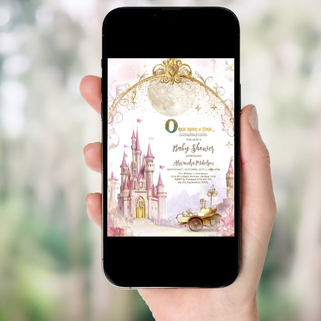 Fairytale Magic and Enchanted Story  Baby Shower Invitation (Front Digital)