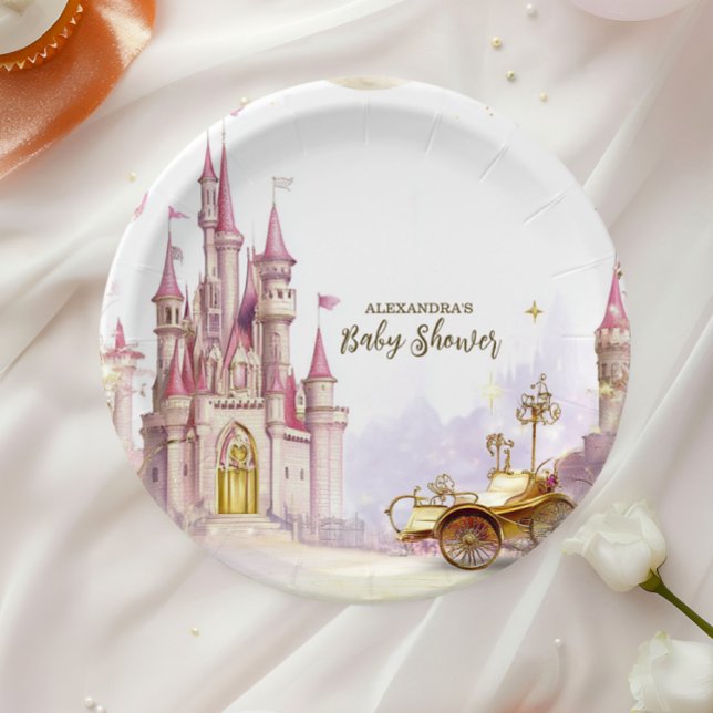 Fairytale Magic and Enchanted Story  Baby Shower Paper Plates (Creator Uploaded)
