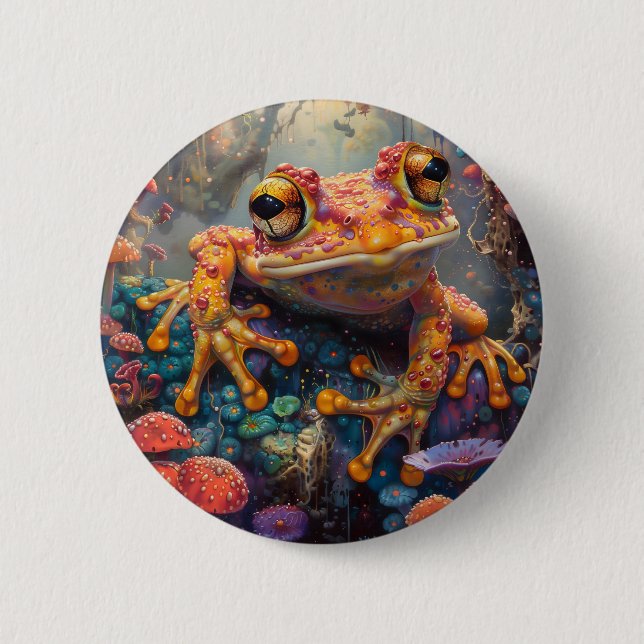 Fairytale magic frog button (Front)