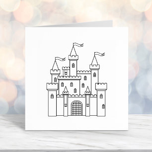 Fairytale Medieval Royal Castle Self-inking Stamp