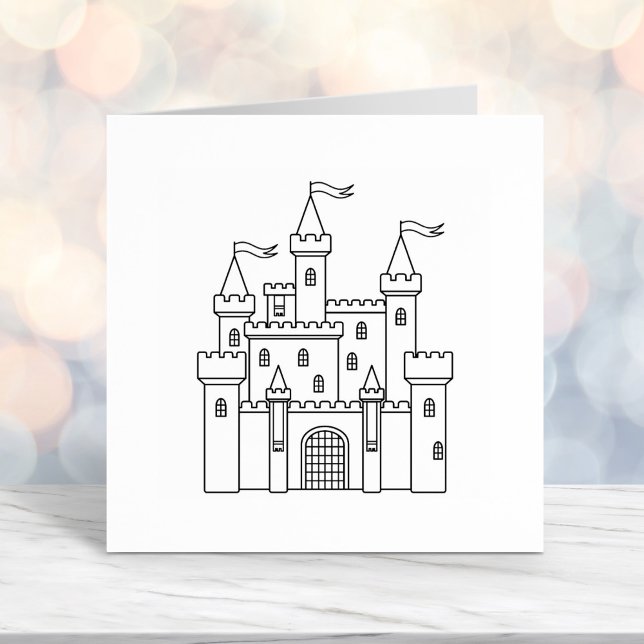 Fairytale Medieval Royal Castle Self-inking Stamp (Creator Uploaded)