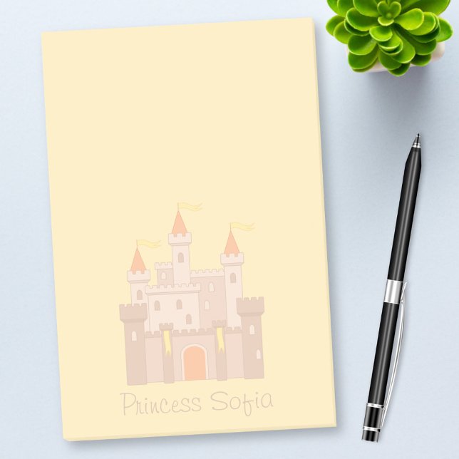 Fairytale Medieval Royal Princess Castle on Yellow Post-it Notes (Creator Uploaded)