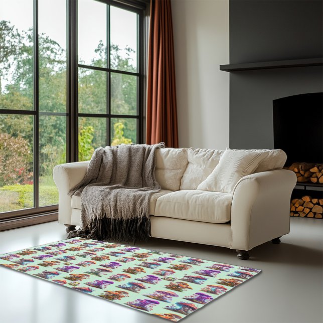 Fairytale Mushrooms and Frogs Rug (Creator Uploaded)