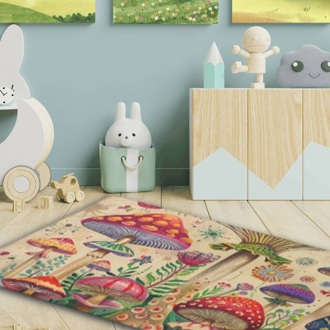 Fairytale Mushrooms Rug (Creator Uploaded)