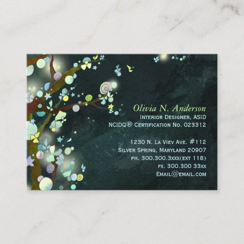 Lovely Night Personalized Business Cards