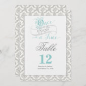 Fairytale Once Upon a Time 2 Sided Table Card (Front/Back)