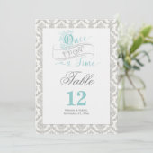 Fairytale Once Upon a Time 2 Sided Table Card (Standing Front)
