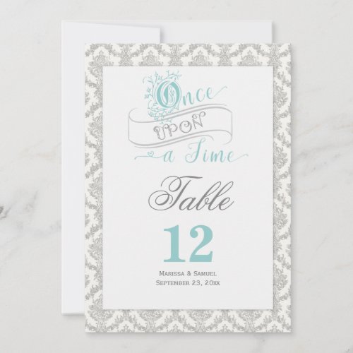 Fairytale Once Upon a Time 2 Sided Table Card