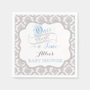 Fairytale Once Upon a Time Prince Damask Paper Napkins