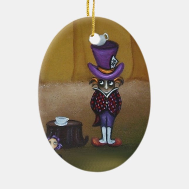 Fairytale Ornament Alice and The Mad Hatter (Back)