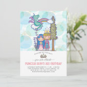 Fairytale Party Invitation | Prince & Princess (Standing Front)
