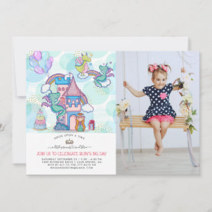 Fairytale Party Invitation Princess & Dragons
