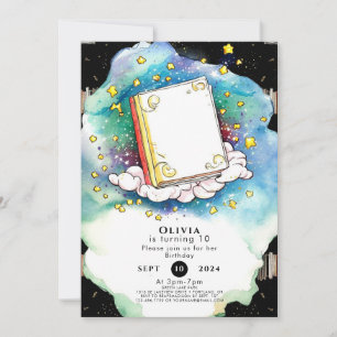 Fairytale Pastel Storybook Birthday Invitation