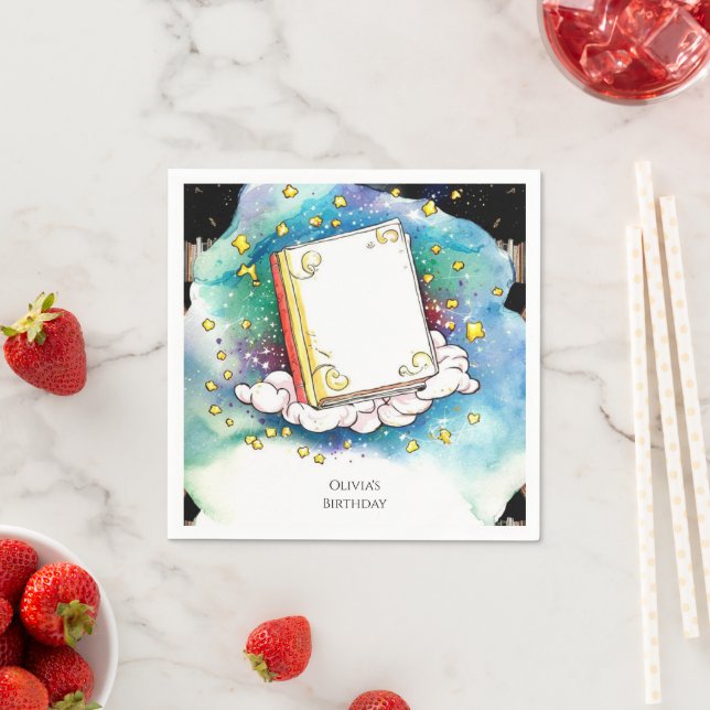 Fairytale Pastel Storybook Birthday Napkins (Insitu)
